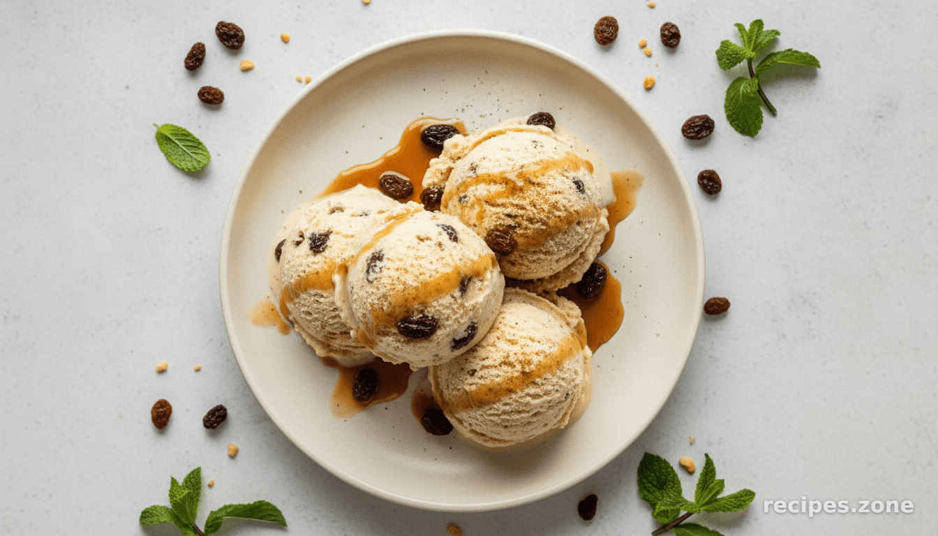 No-Churn Rum Raisin Ice Cream