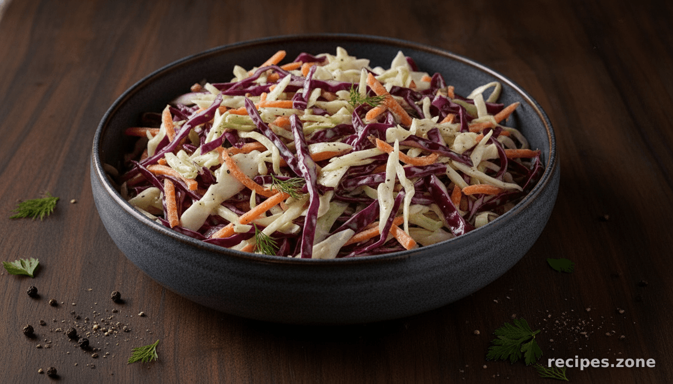 Tangy cabbage slaw