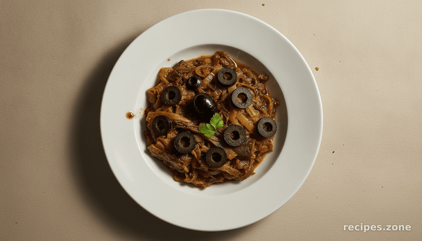 Leek and Black Olives Stew