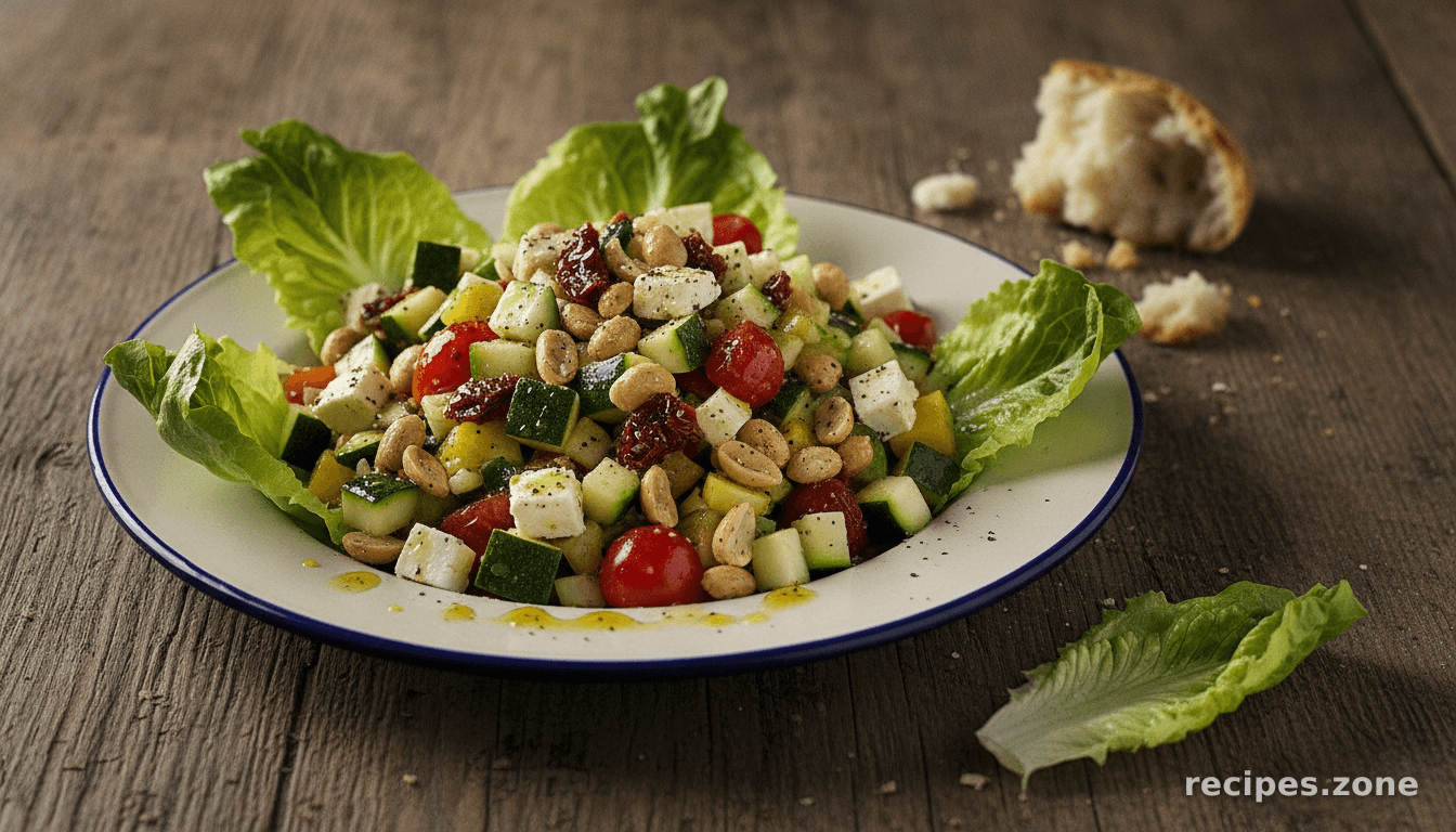 Zucchini Salad With Black Pepper Peanuts