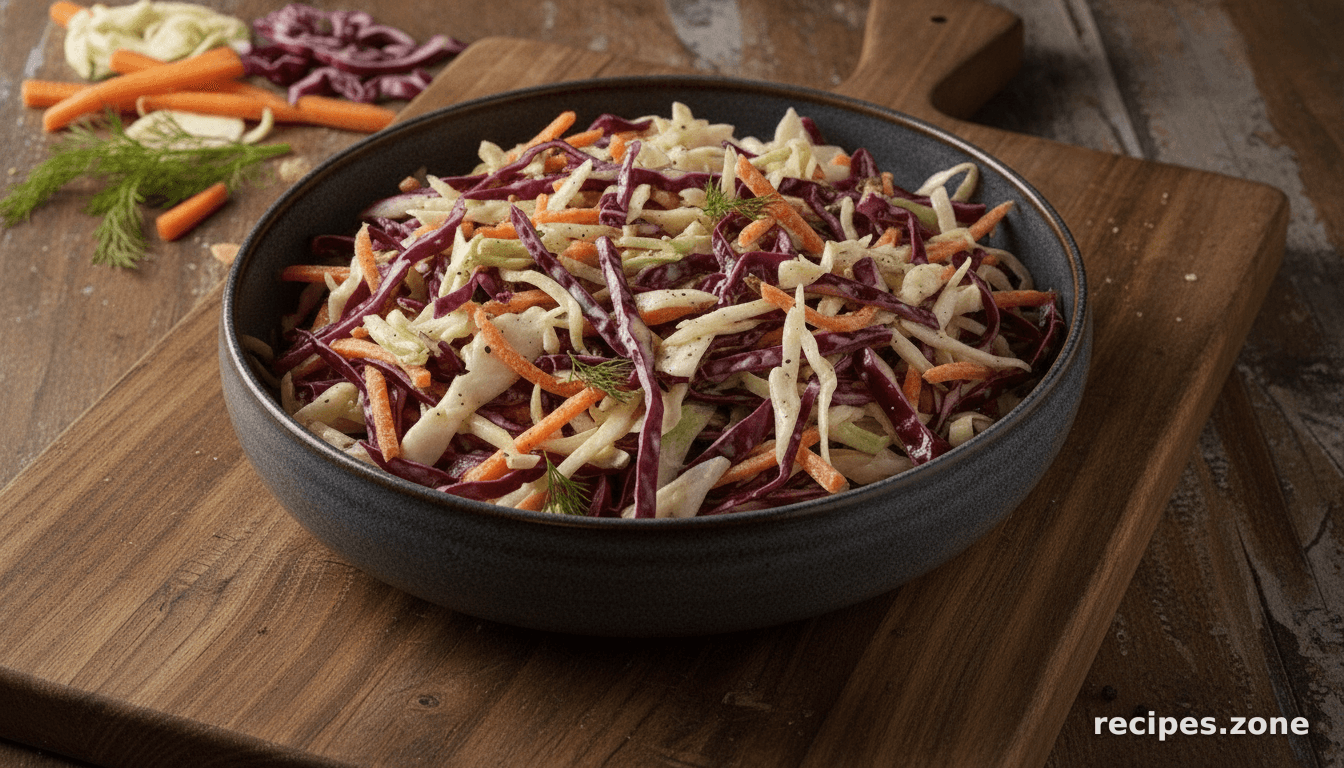 Tangy cabbage slaw