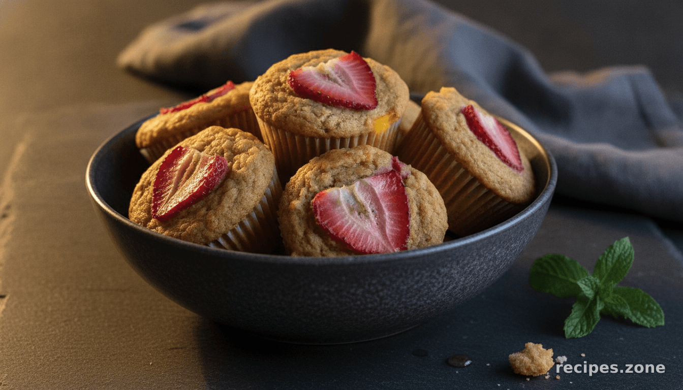 Banana Mango Strawberry Muffins