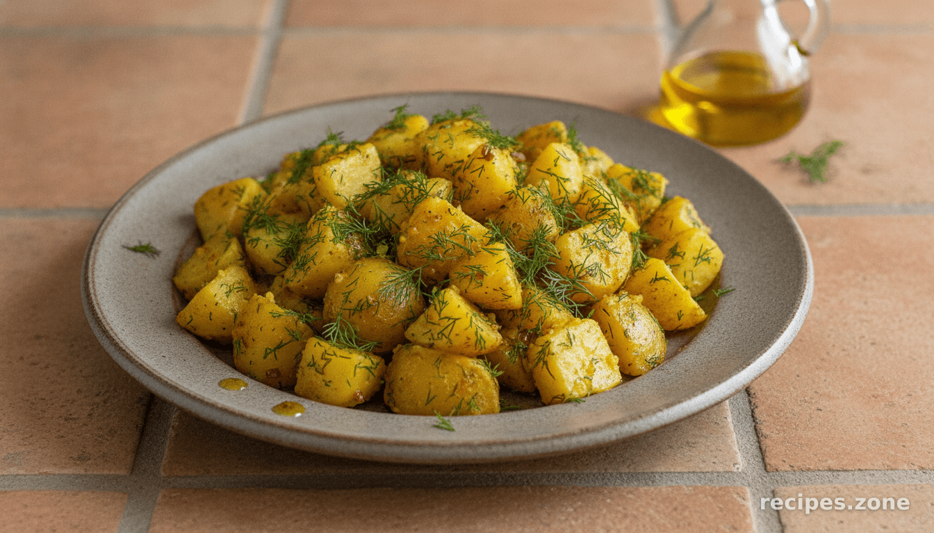 Indian-Style Dill and Turmeric Potato Salad