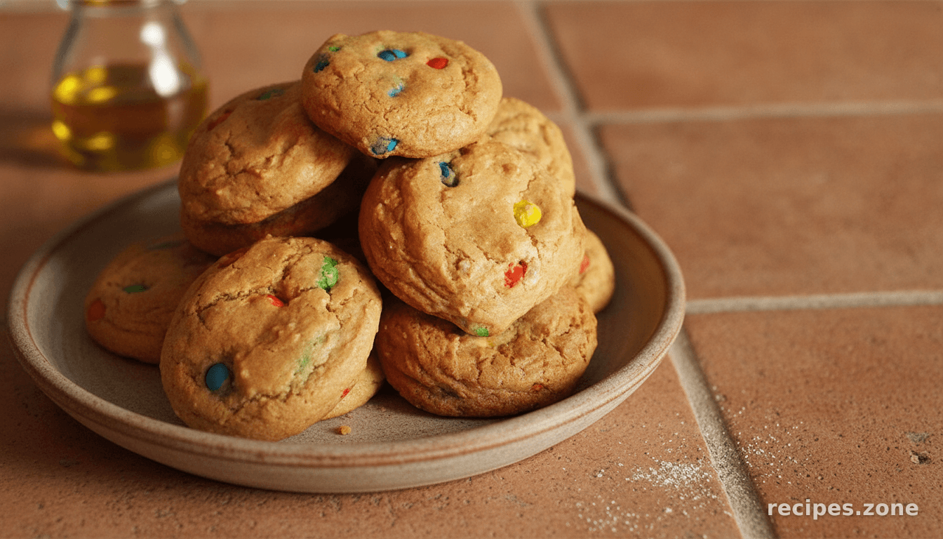 Easy Chewy M&M Cookies