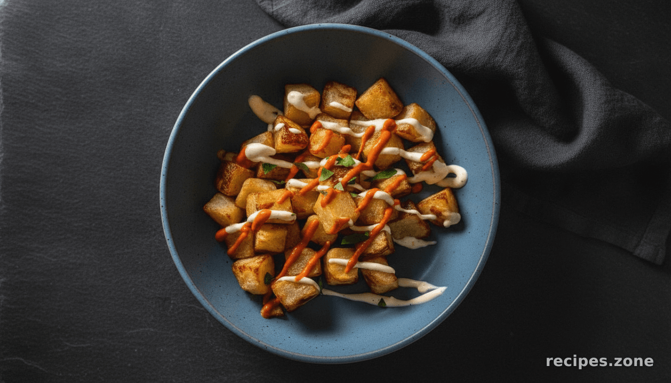 Air fryer patatas bravas