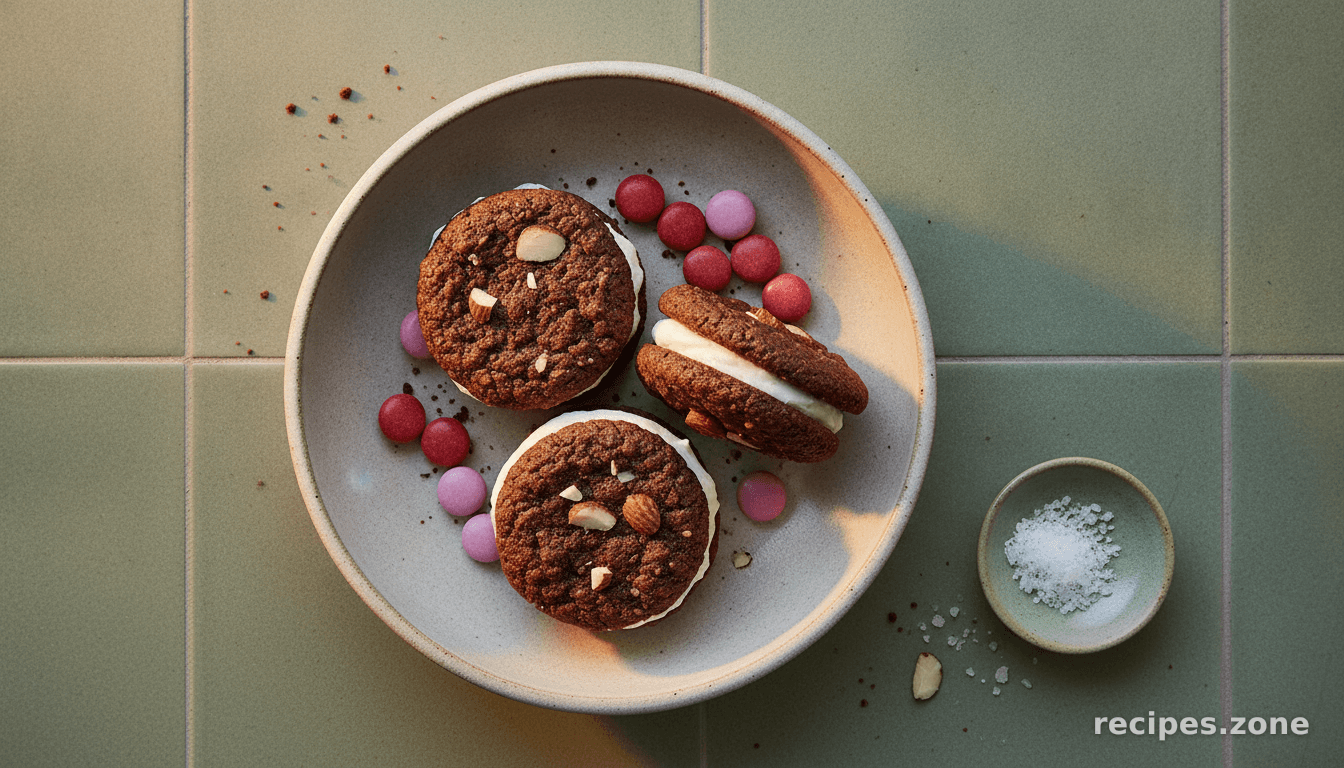 Insanely Chocolaty Chewable Sandwich Cookies