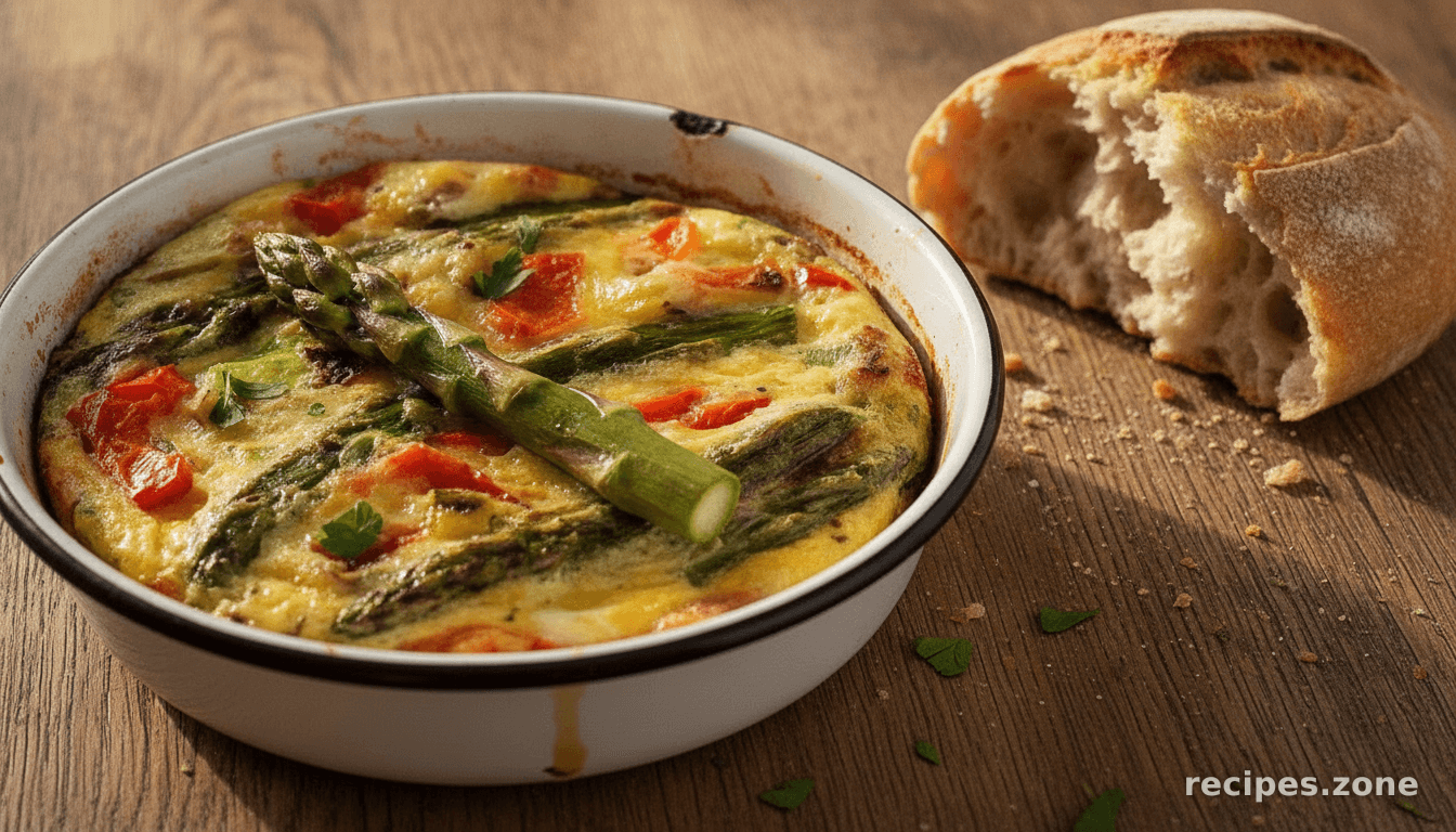 Roasted Asparagus Frittata