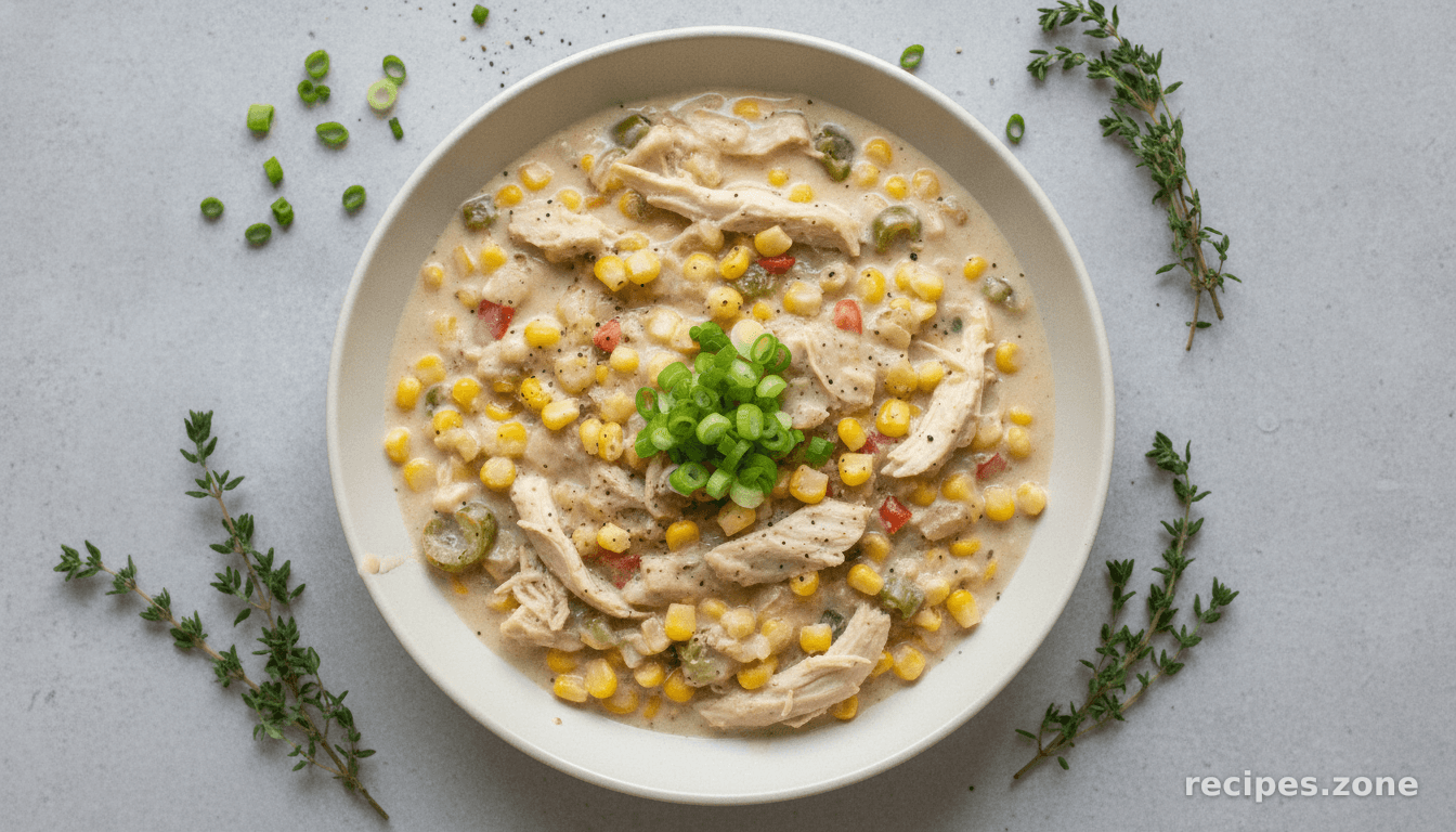 Chicken Sweet Corn and Green Chile Chowder