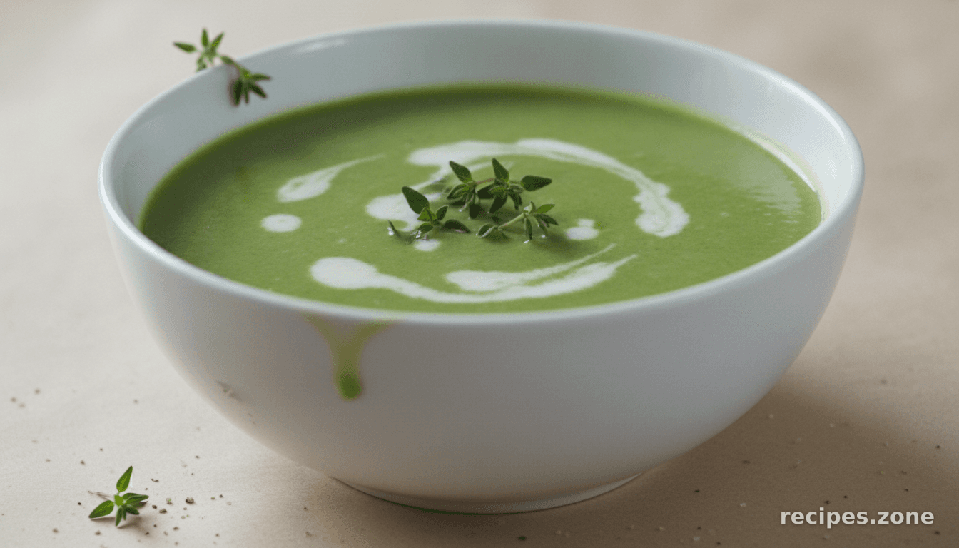 Chilled Green Pea & Onion Soup