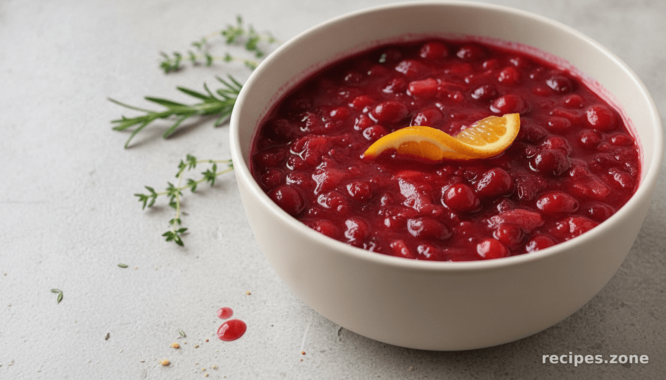 Cranberry Sauce With Fresh Ginger
