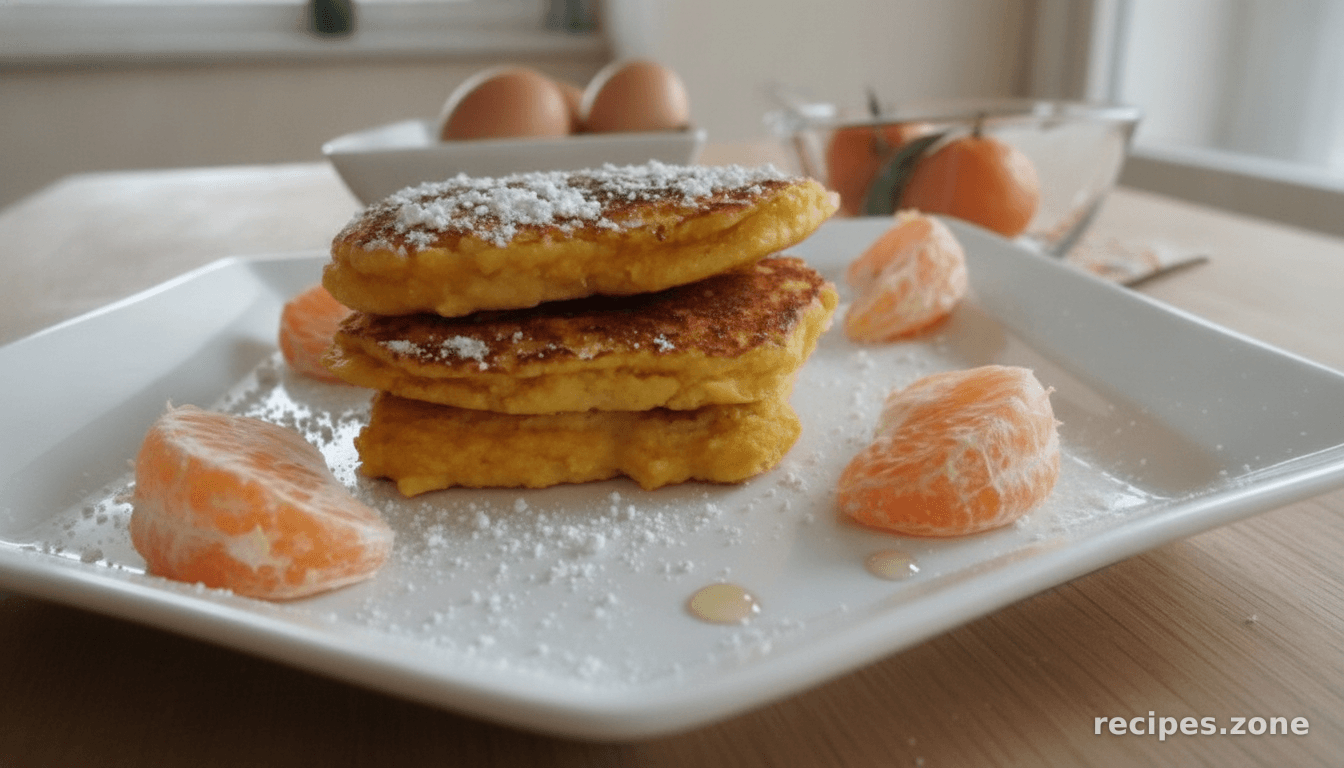 Fluffy Citrus Coconut Pancakes