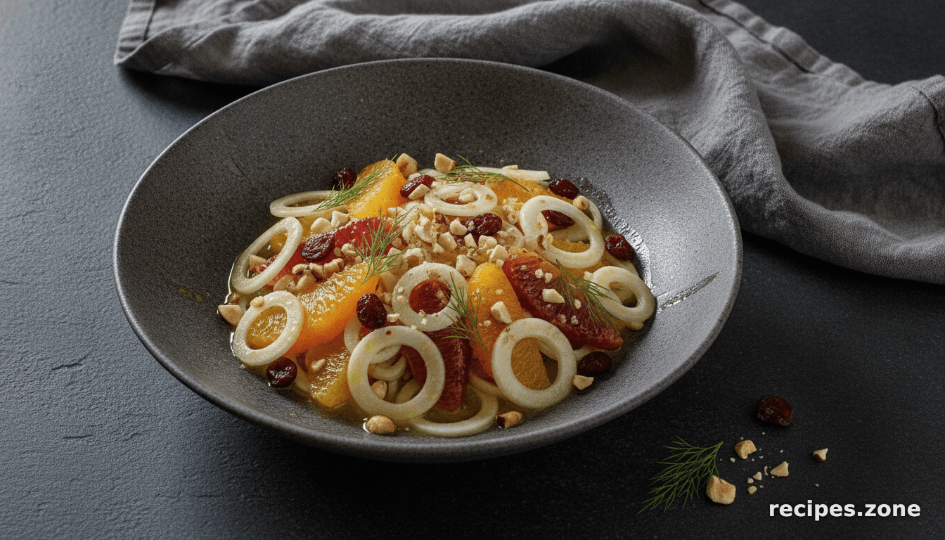 Fennel and Orange Salad With Toasted Hazelnuts and Cranberries