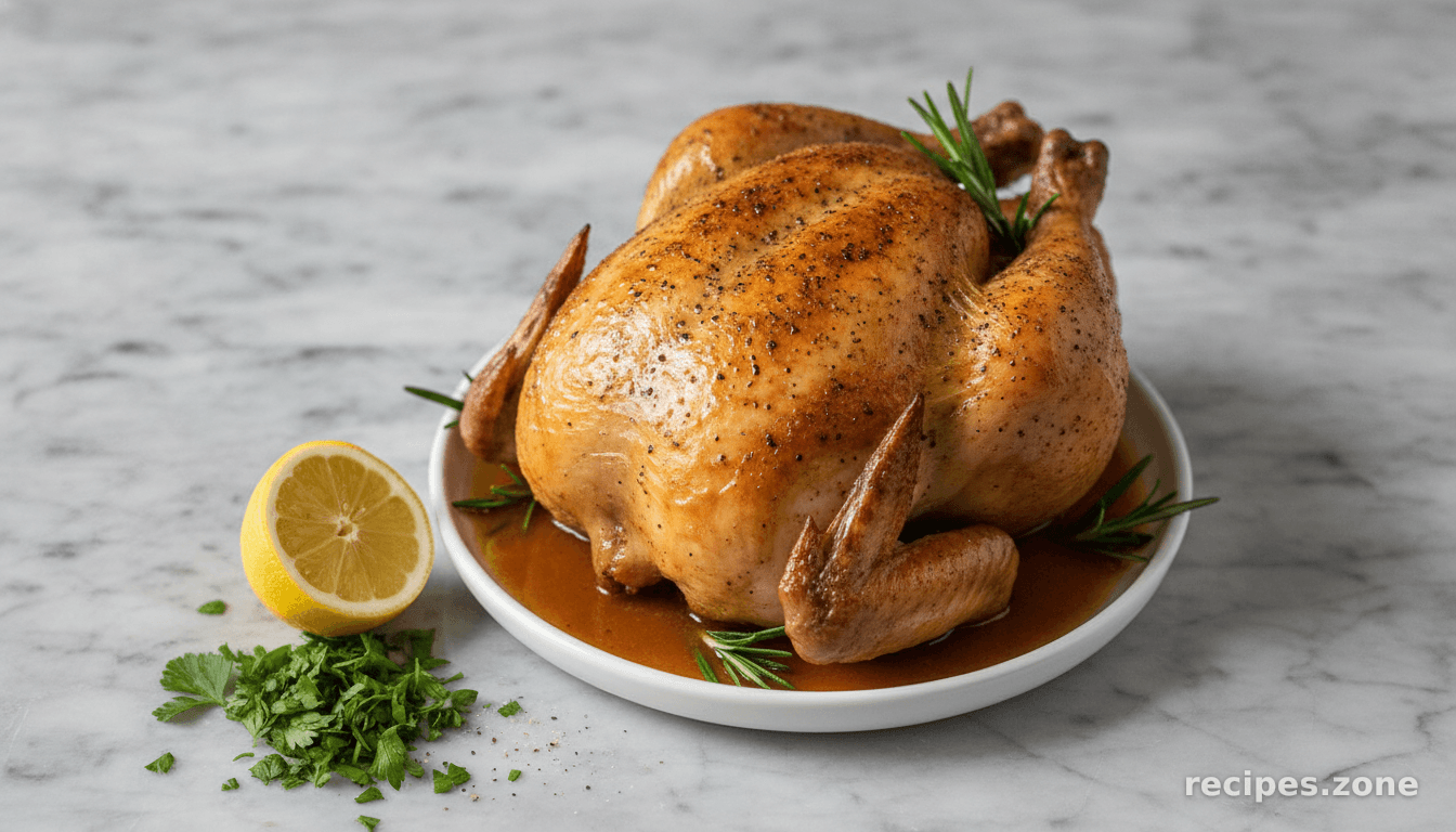 Easy Slow Cooker Whole Chicken With Rosemary