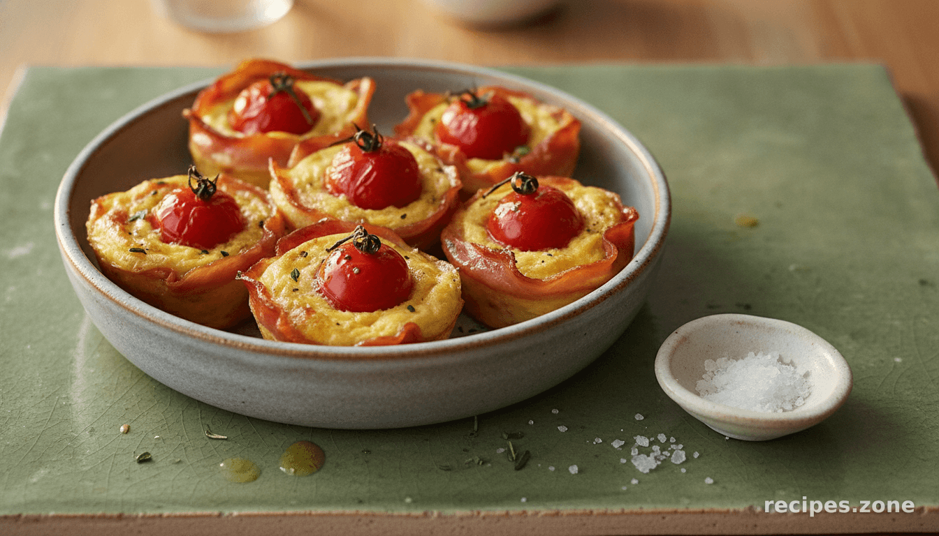 Mini Ham Omelets