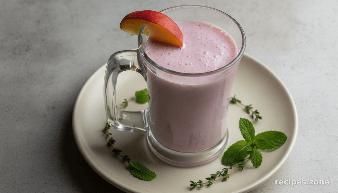 Raspberry White Peach Smoothie