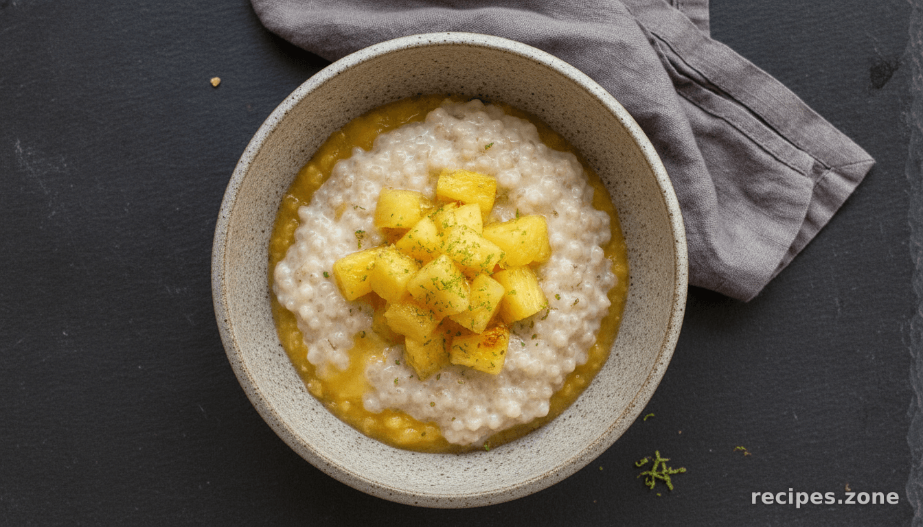 Tapioca Pudding with Pineapple and Coconut