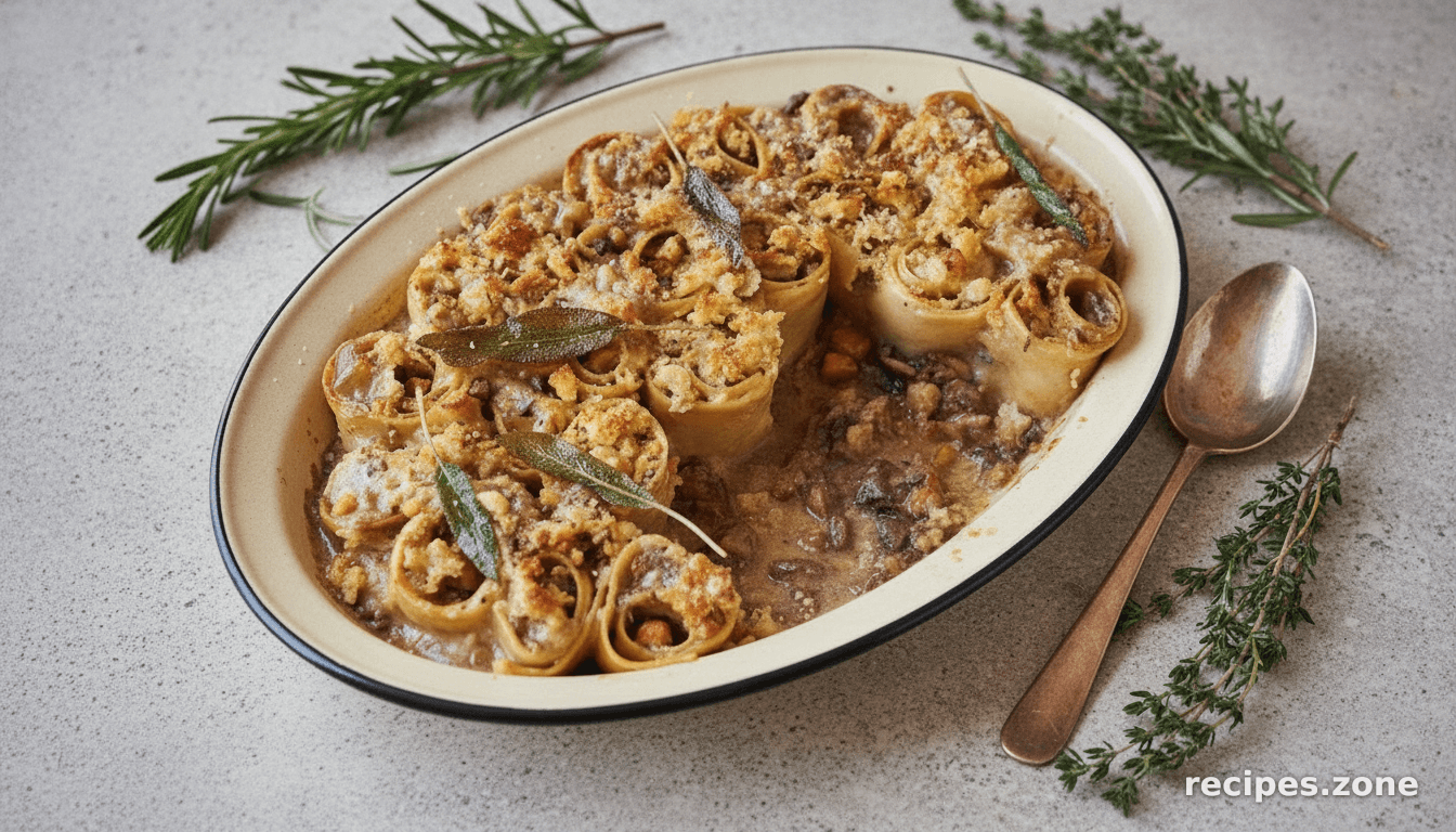 Mushroom & Chestnut Rotolo