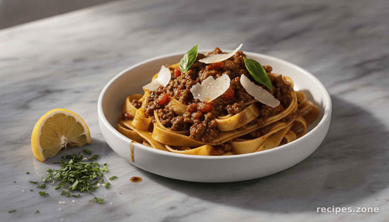 Homemade Tagliatelle With Wild Boar Ragu