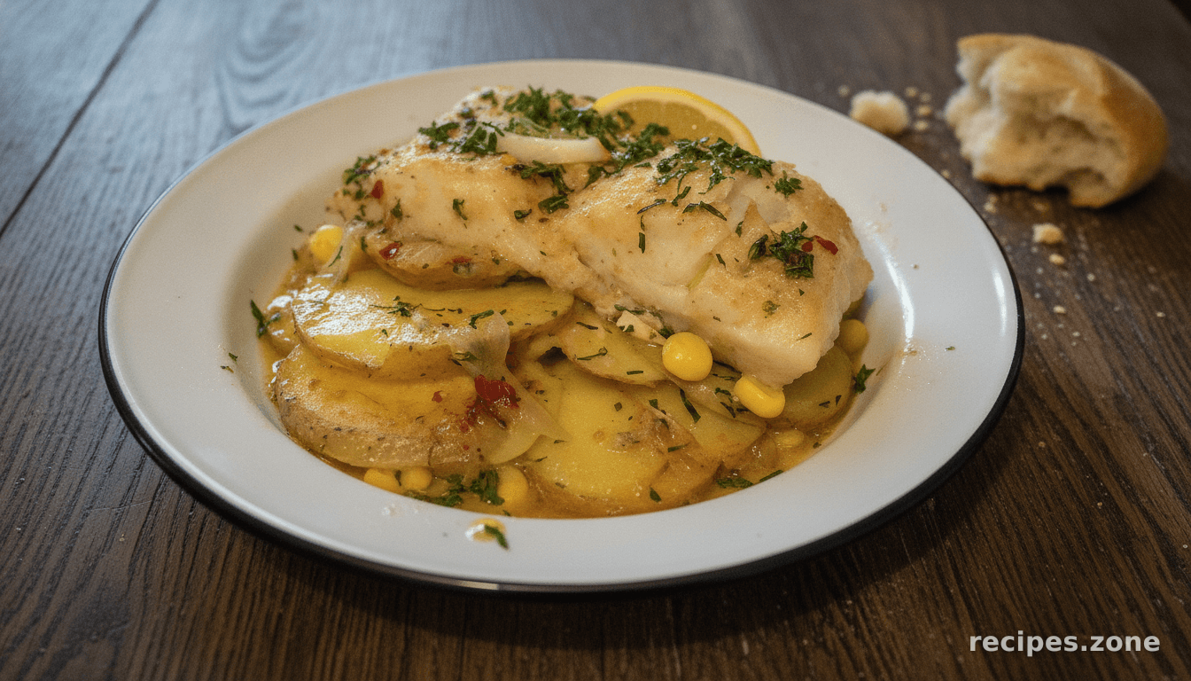 Cod and Potato Oreganata