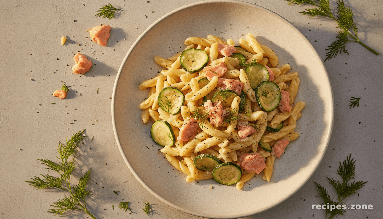 Lemon Pasta With Salmon