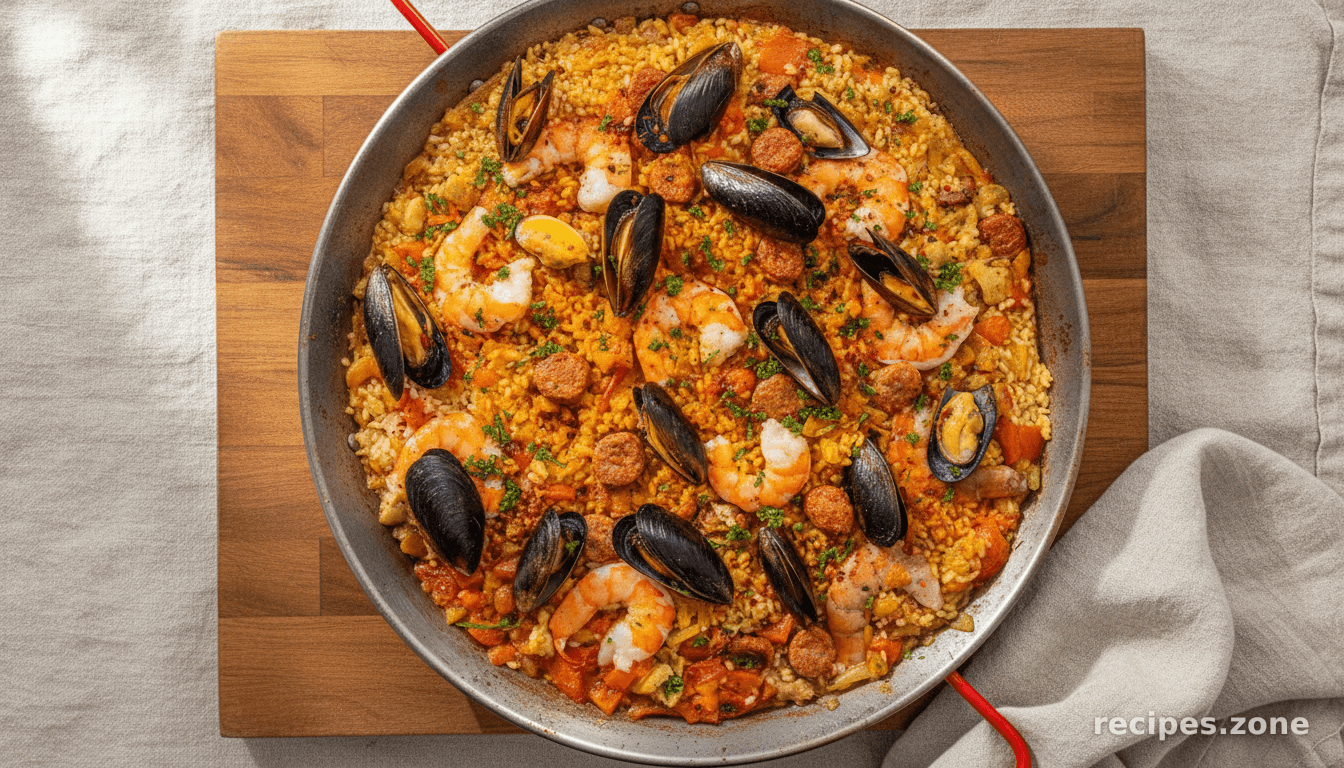 Spanish seafood rice