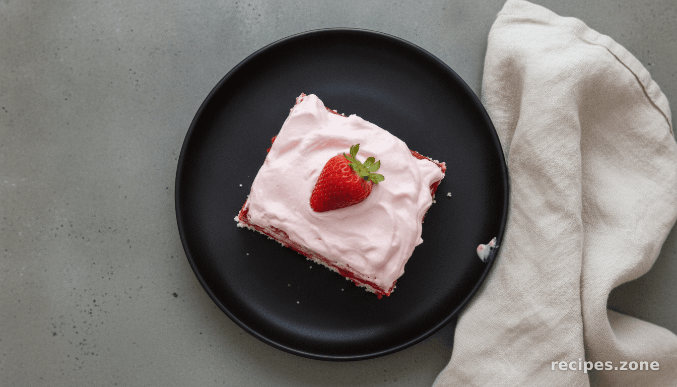 Real Strawberry Poke Cake
