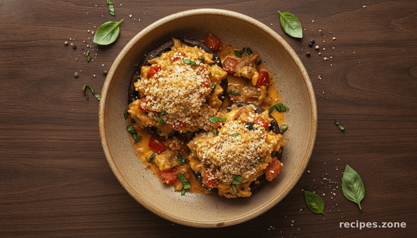 BRUSCHETTA STUFFED PORTOBELLOS