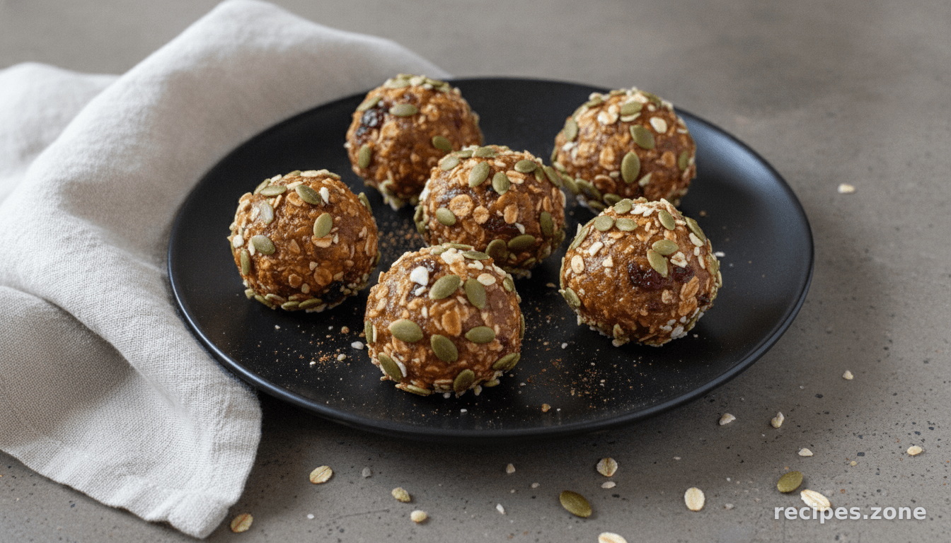 Cranberry Pumpkin Spice Energy Bites