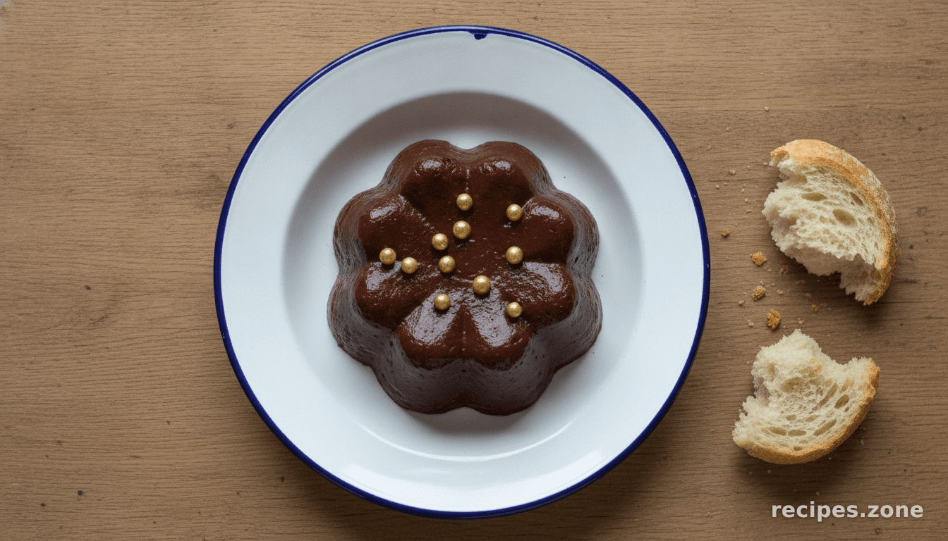 Bittersweet chocolate pudding