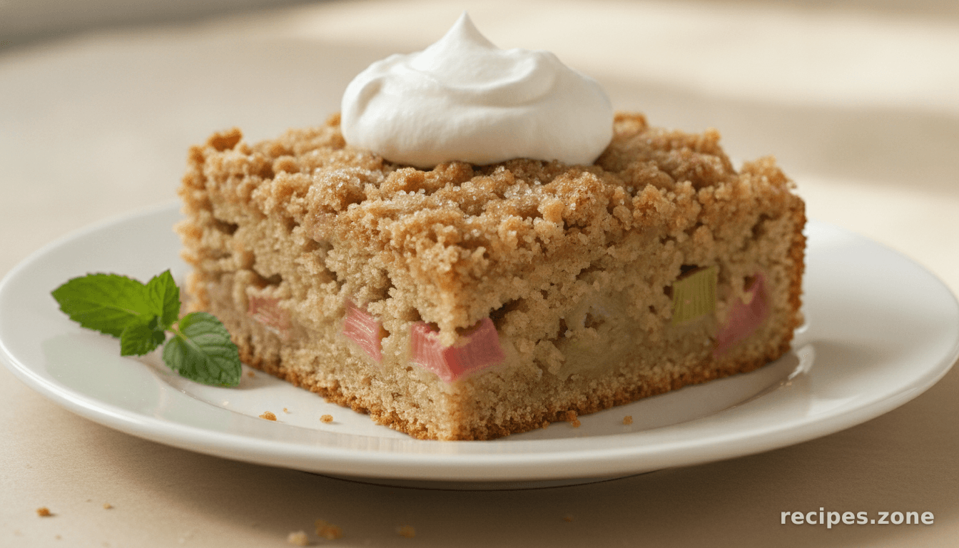 Grandma B's Rhubarb Cake