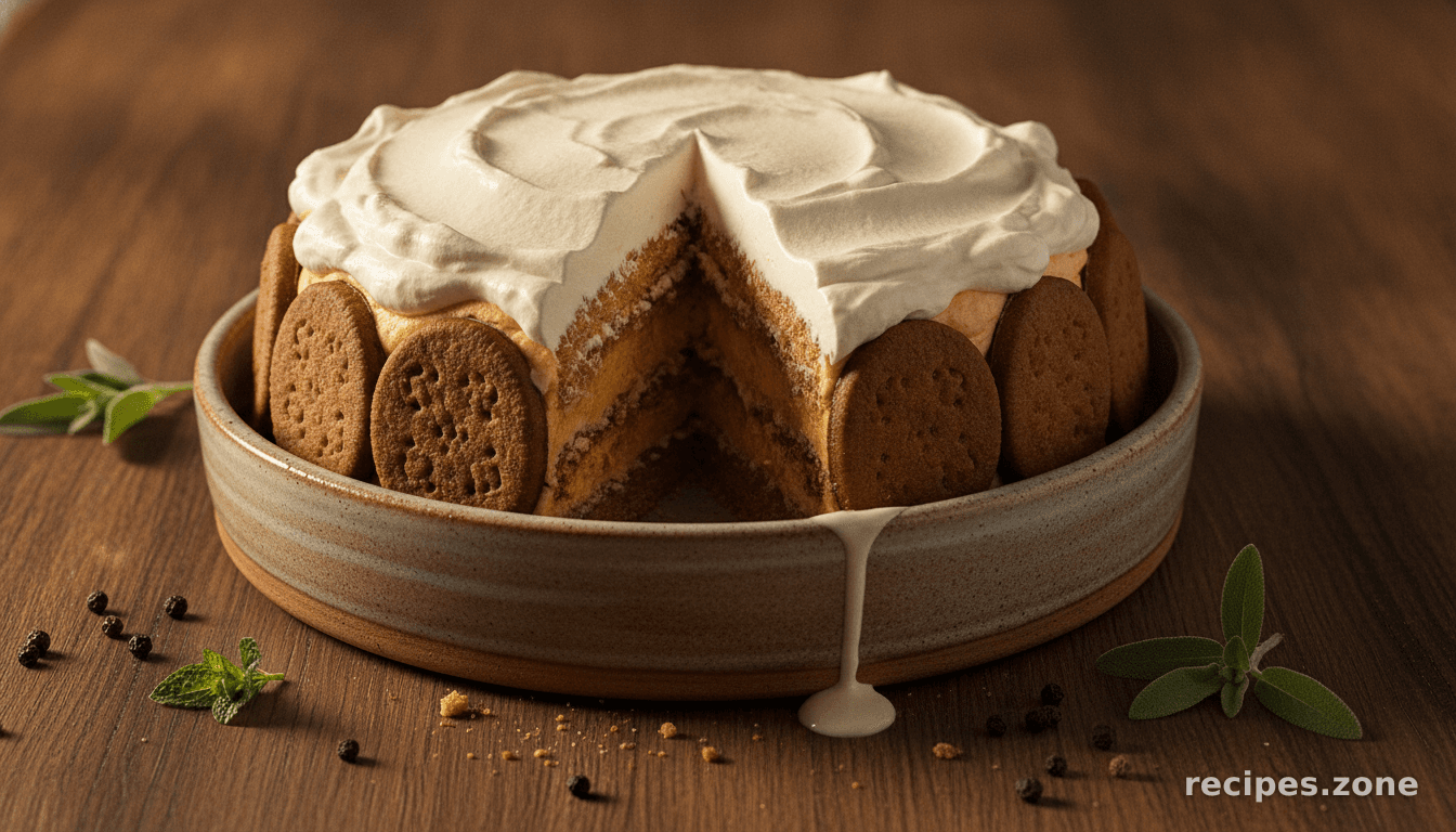 Ginger Snap Pumpkin Icebox Cake