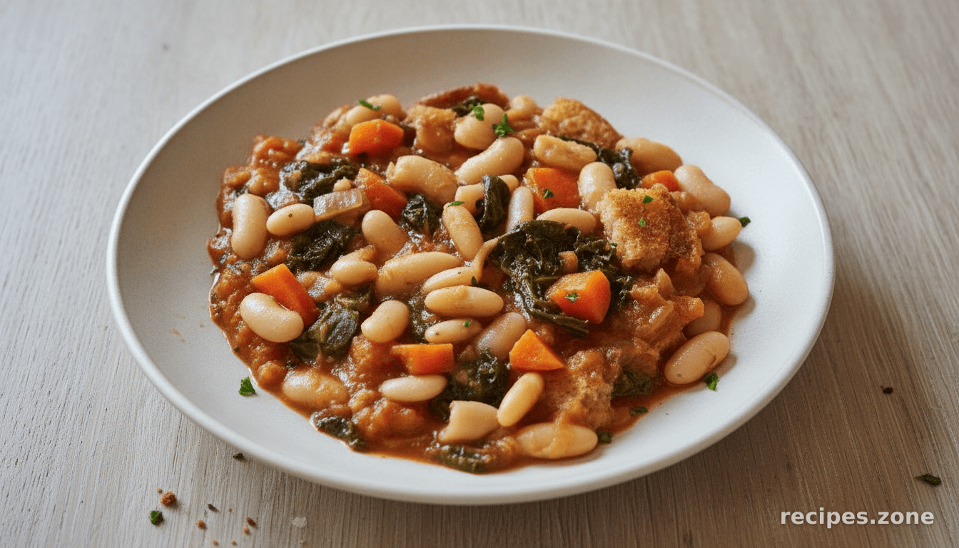 Ribollita Inspired Bean Stew