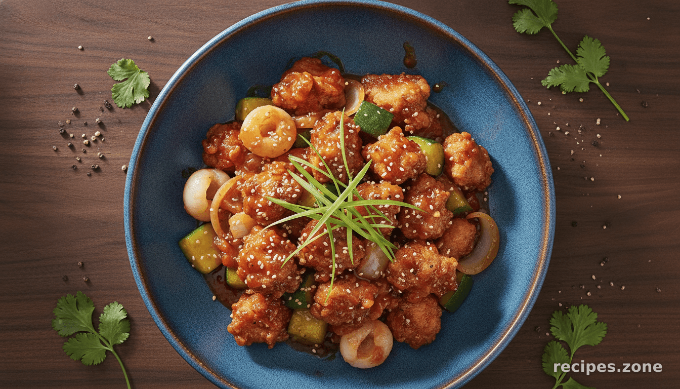 Sweet & Sour Chicken with Lychees