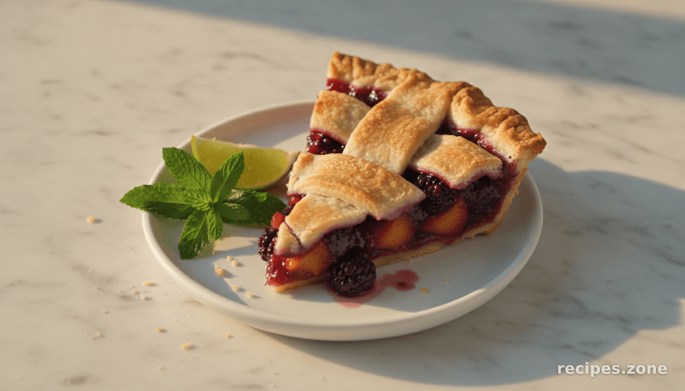 Blackberry Peach Pie