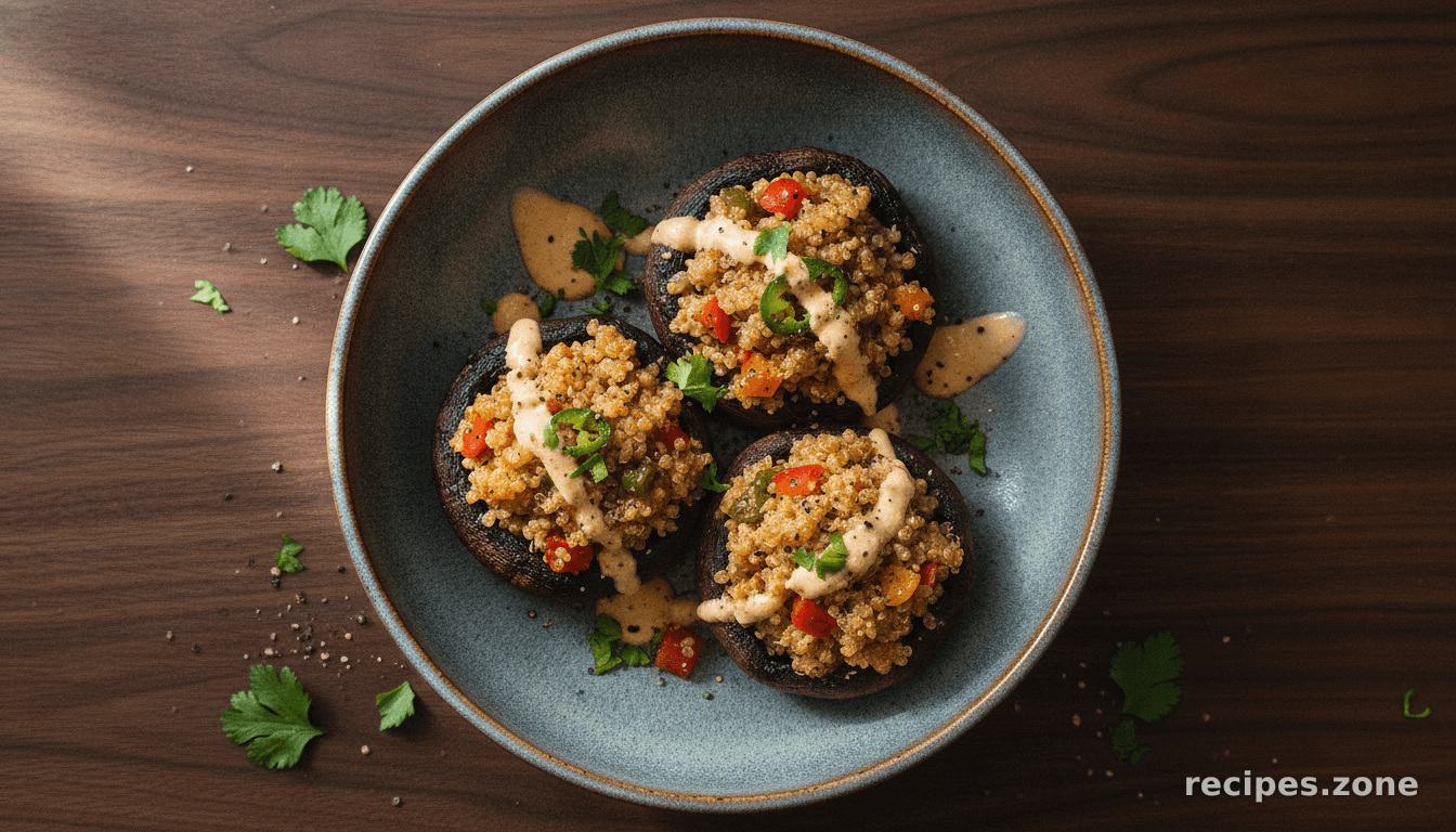 Quinoa Stuffed Mushrooms