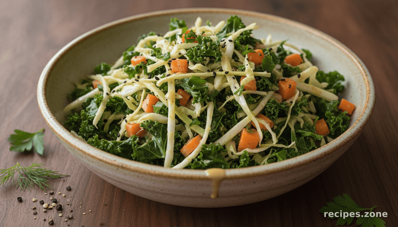 Delightful Kale and Cabbage Slaw