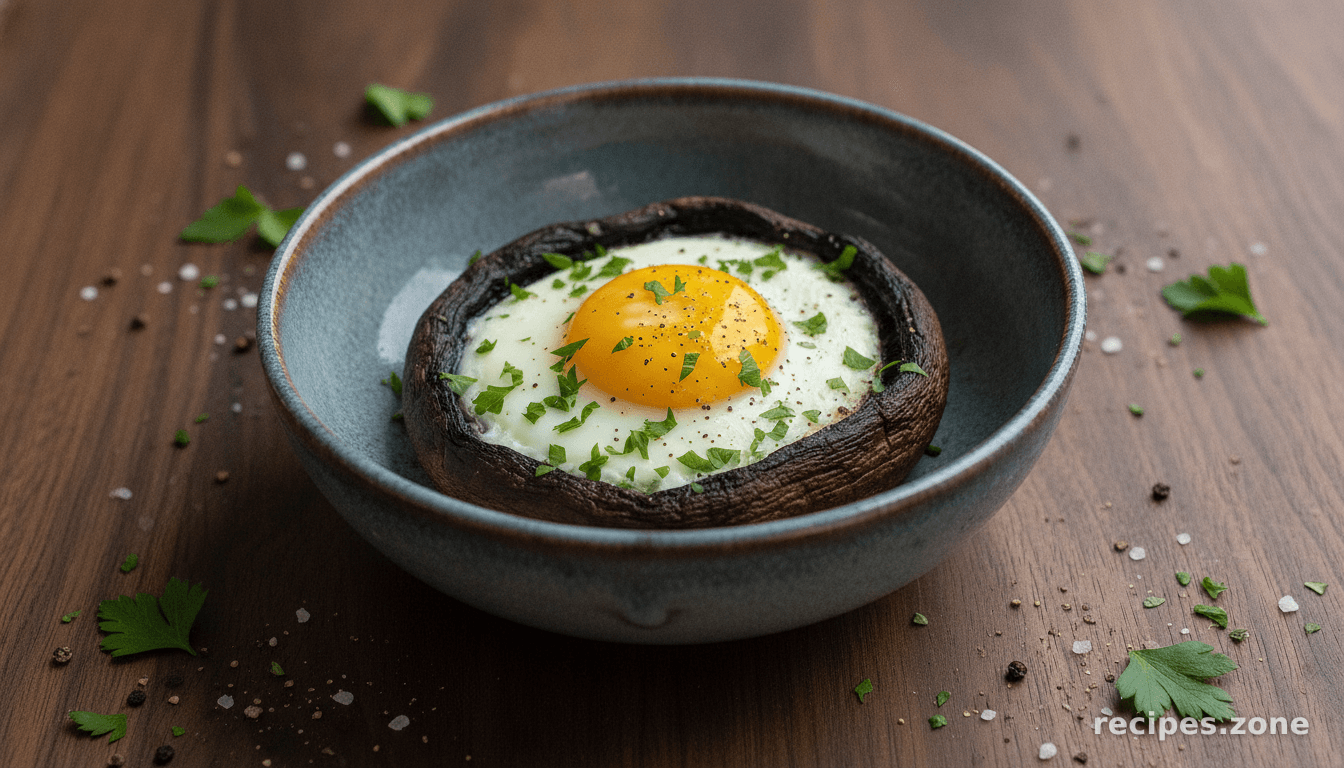 Portobello Baked Eggs