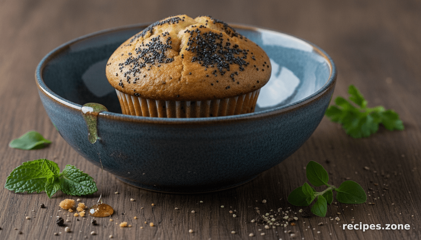 Glutinous Rice Poppy Muffins