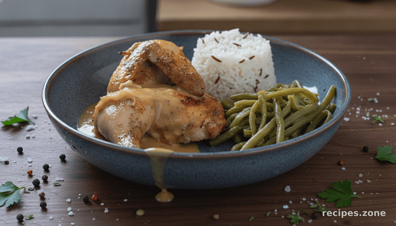 Cornish Game Hen with Whisky and Cream Pan Sauce