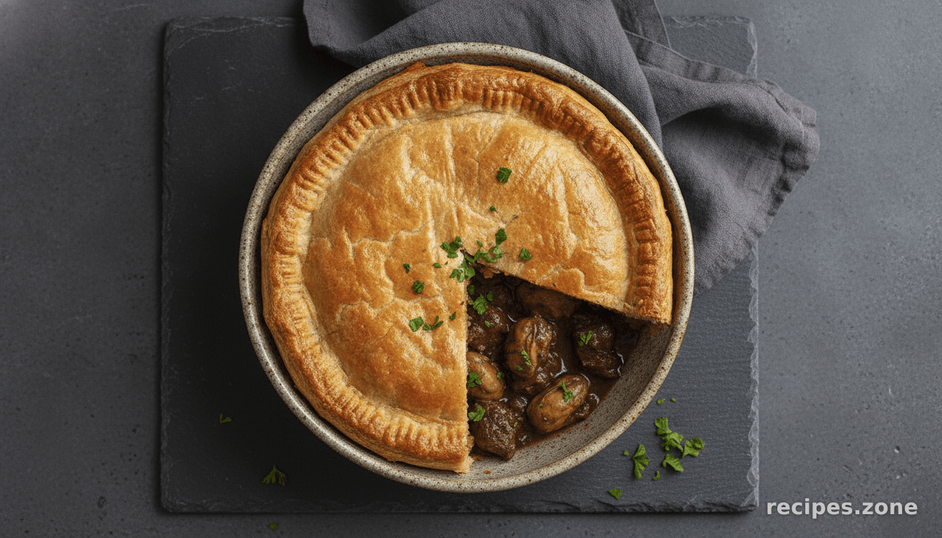 Beef and Oyster pie