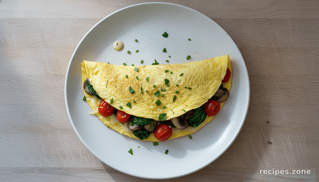 Loaded Veggie Omelet