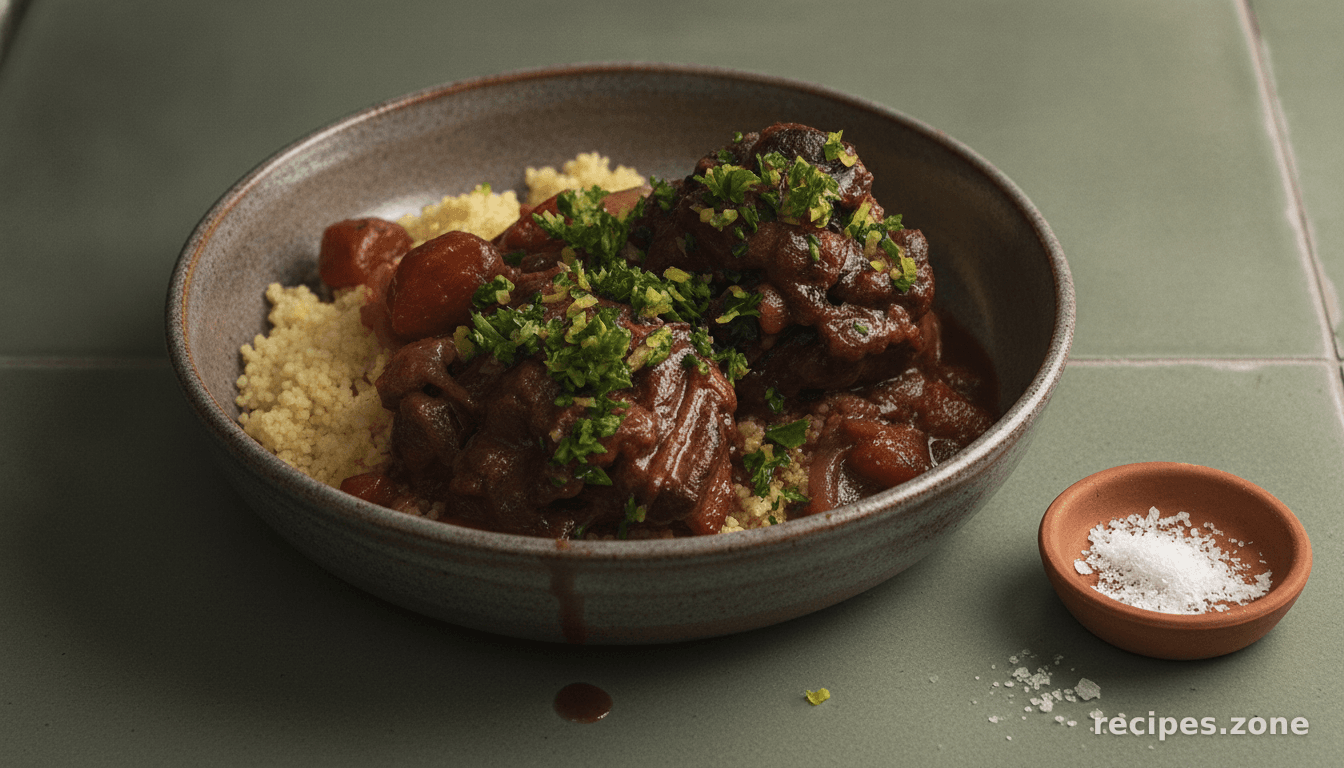 Red Wine Stewed Oxtail
