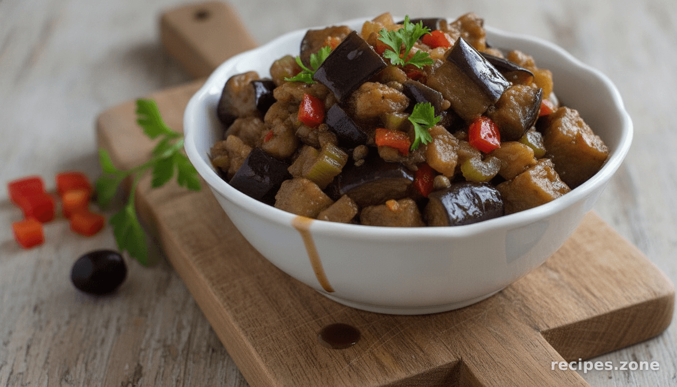 La Nonna's Sweet and Sour Eggplant Dip