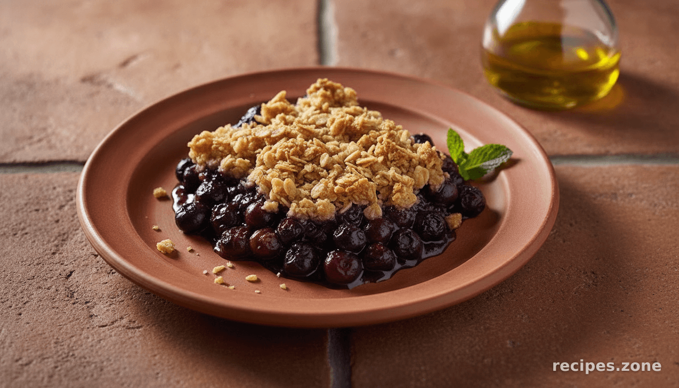 Quick & Easy Blueberry Crisp