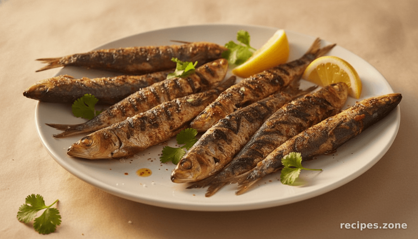 Grilled Portuguese sardines