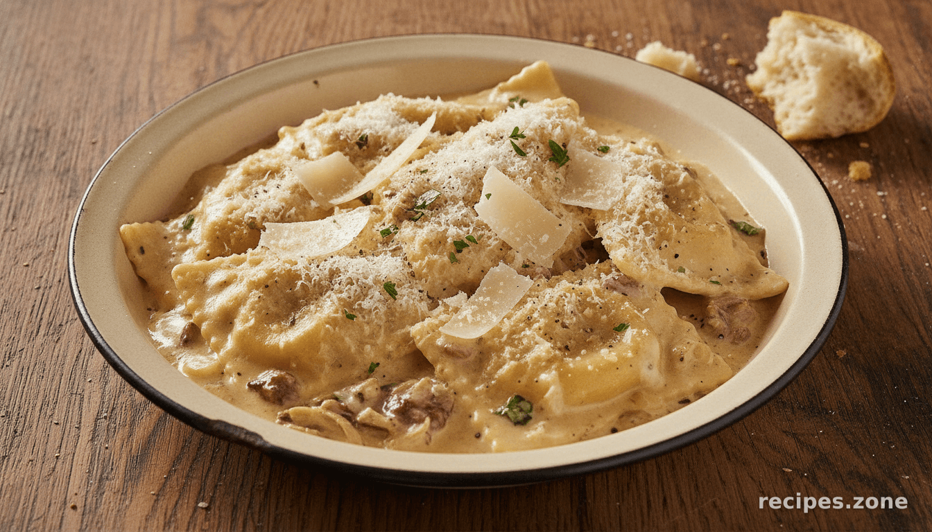 Bbq Chicken and Goat Cheese Ravioli