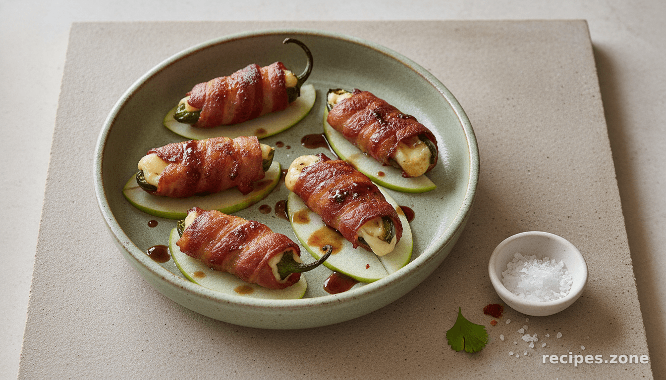 Smoked Jalapeño Poppers with Bacon, Apple, and Brie
