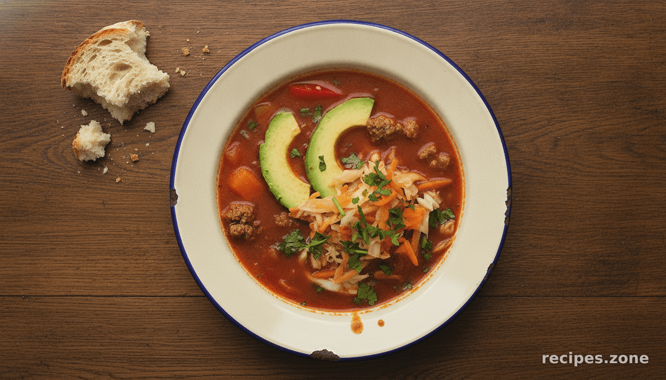 Tangy & Savory Mexican Soup