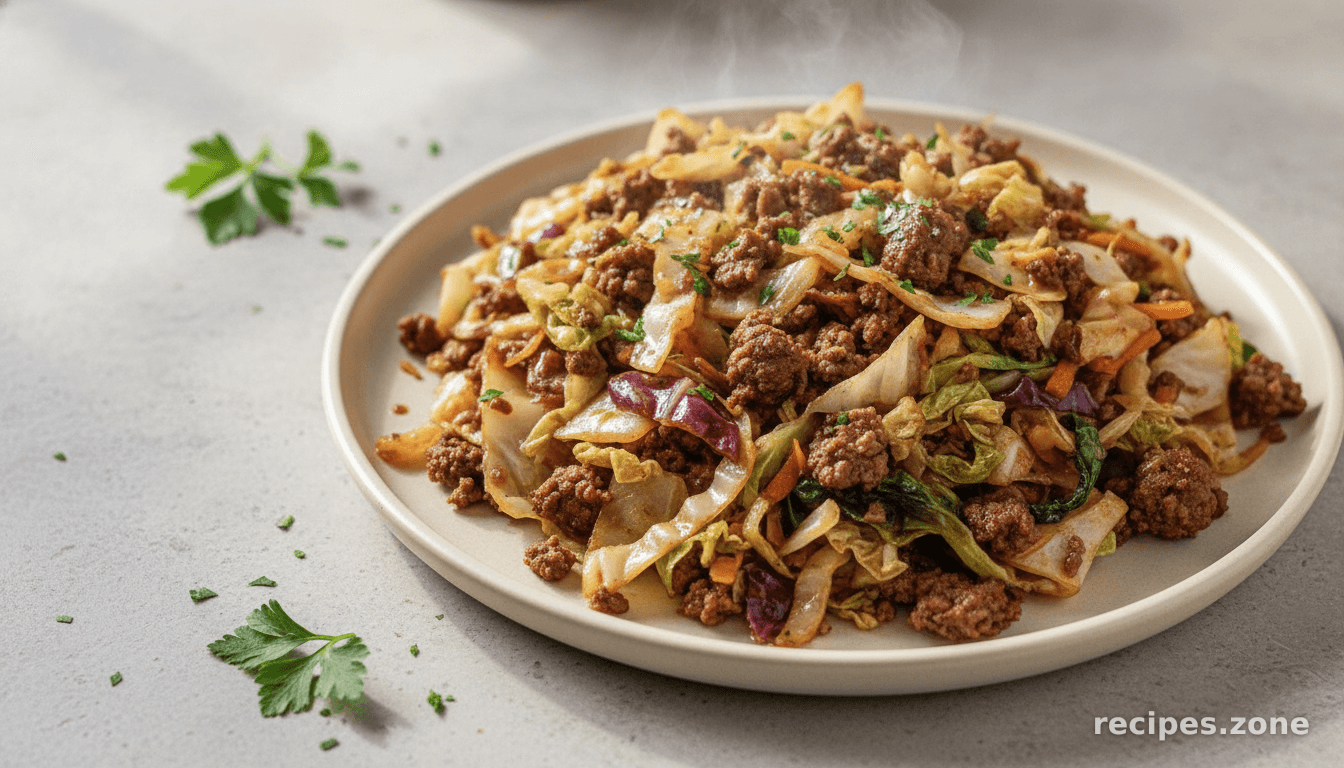 Cabbage with Ground Beef