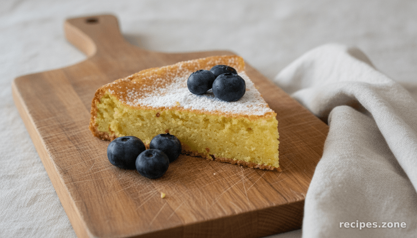 French Style Almond Saffron Cake